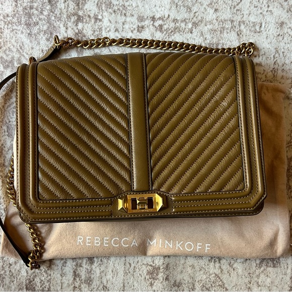 Rebecca Minkoff Handbags - Rebecca Minkoff Olive Quilted Shoulder Bag